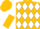 Gold and White Diamonds, White and Gold Halved Sleeves
