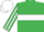Emerald Green, White hoop, striped sleeves, White cap