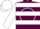 Maroon, White Circle and 'W', White Hoops on Sleeves, White Cap