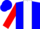 Blue, White Panel, Red Sleeves, Red, White and Blue Cap
