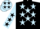 Black, Light Blue stars, Light Blue sleeves, Black stars and stars on cap