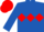 Royal Blue, Red triple diamond, Red and Royal Blue chevrons on sleeves, Red cap