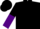 Black and Purple, Black and Purple Halved Sleeves, Black Cap
