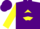 PURPLE, Purple 'S' on Yellow Diamond, Purple Chevrons on Yellow Slvs