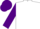 White, purple sleeves, purple cap