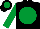 Black, Emerald Green disc, sleeves and cap