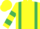 Yellow, Emerald Green braces, hooped sleeves, Yellow cap