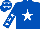 ROYAL BLUE, WHITE star, ROYAL BLUE sleeves, WHITE stars and stars on cap