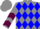 Grey, Blue Diamonds, Maroon Chevrons on Sleeves