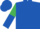 Royal Blue, Emerald Green and Royal Blue halved sleeves