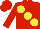 Red, large Yellow spots