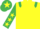 Yellow, Emerald Green epaulets, Emerald Green sleeves, Yellow stars, Emerald Green cap, Yellow star