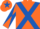 Orange, Royal Blue cross belts, diabolo on sleeves and star on cap