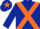 Dark Blue, Orange cross belts and star on cap