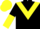 Black, Yellow chevron, halved sleeves, Yellow cap