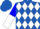 Royal Blue and White Diamonds, Blue and White Halved sleeves