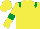 Yellow, Emerald Green epaulets and armlets