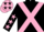 Black, Pink cross belts, Black sleeves, Pink stars