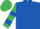 Royal Blue, Emerald Green and Royal Blue hooped sleeves, Emerald Green cap