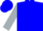 BLUE, Black 'Anvil' and Silver 'JC', Silver Horseshoe on Sleeves