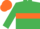 Emerald Green, Orange hoop, Orange cap