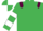 Emerald Green, Maroon epaulets, Emerald Green and White hooped sleeves, Emerald Green and White quartered cap
