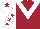 Maroon, White chevron, White sleeves, Maroon stars, White cap, Maroon star