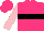 Neon Pink, Black Hoop, Pink Sleeves