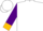 White, Multi-Colored Emblem, Gold Band and Cuffs on Purple Sleeves, Purpl