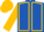 Royal Blue, Gold Seams on Sleeves, Gold Cap