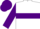 White, purple hoop, purple hoop on sleeves, purple cap
