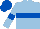 Light Blue, Royal Blue hoop, armlets and cap