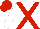 White, Red cross belts and cap