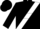 Black, white sash, white hoop on black sleeves, black cap