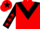 Red, Black chevron, Black sleeves, Red stars, Red cap, Black star