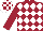 Maroon and White diamonds, Maroon sleeves, check cap