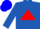 Royal Blue, Red Triangle, Blue Cap