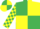 Emerald Green and Yellow (quartered), checked sleeves