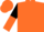 Orange, Black and Orange halved sleeves