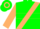 Kelly Green, Tan Sash and 'S', Tan Hoop on sleeves