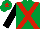 Emerald Green, Red cross belts, Black sleeves, Emerald Green cap, Red star