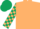 Beige, Beige and Dark Green check sleeves, Dark Green cap