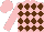 Pink and Brown diamonds, Pink sleeves and cap