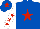 Royal Blue, Red star, White sleeves, Red stars, Royal Blue cap, Red star