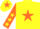 Yellow, Orange star, Orange sleeves, Yellow stars, Yellow cap, Orange star