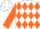 White, Orange Diamonds, Orange 'RR''on Sleeves