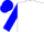 White, red and blue 'H', blue sleeves, red and blue cap