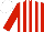 RED & WHITE STRIPES, red sleeves, white cap