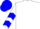White, red rose, blue chevrons on sleeves, white, blue cap