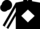 Black, Black 'M' on White Diamond, White Diamond Stripe on sleeves